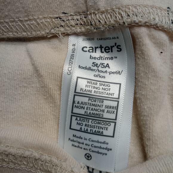 Carter’s Kids Pajama Set 5T Nautical Pirate Ocean Print - Picture 5 of 8